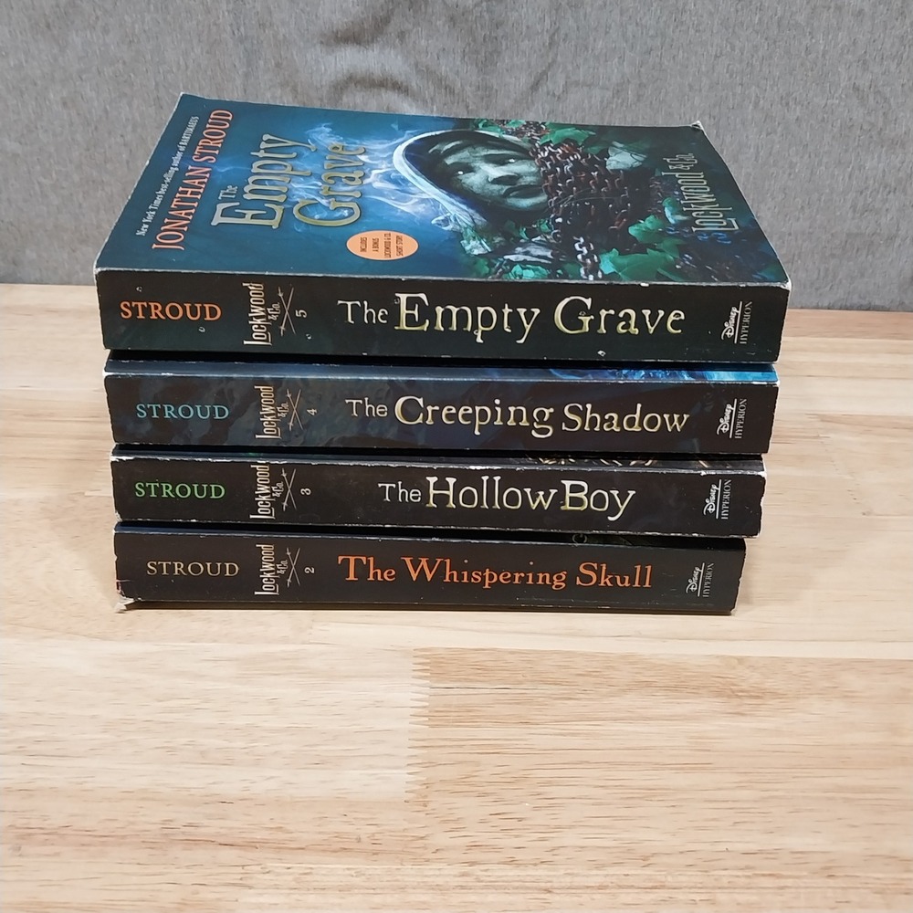 Jonathan Stroud YA Lockwood & Co. Paperback Book Set 4 Volumes Multicolor